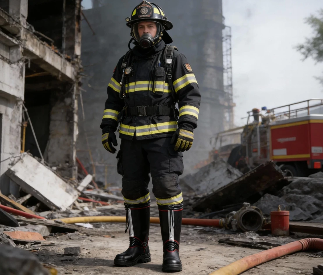 Impact Resistant Firefighting Footwear