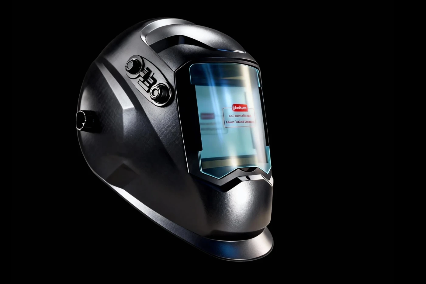 Auto-darkening welding helmet with adjustable shade and sensitivity controls